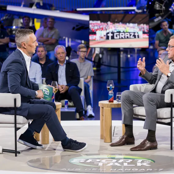 Live talk at Sport und Talk aus dem Hangar-7