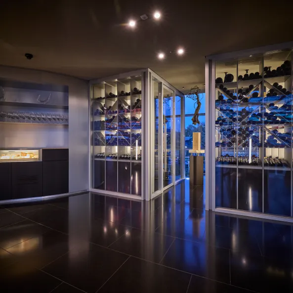 Restaurant Ikarus at night