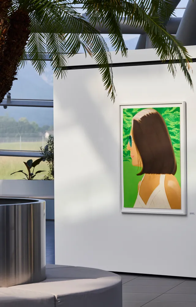 Architecture, plants, art exhibition