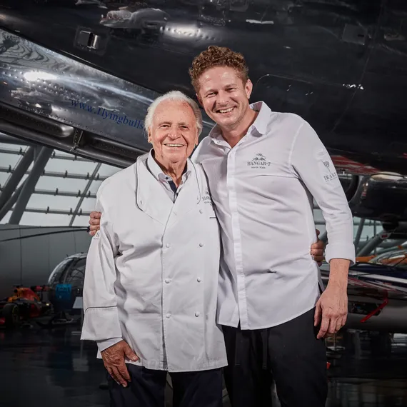 Eckart Witzigmann (left) and Martin Klein (right) 