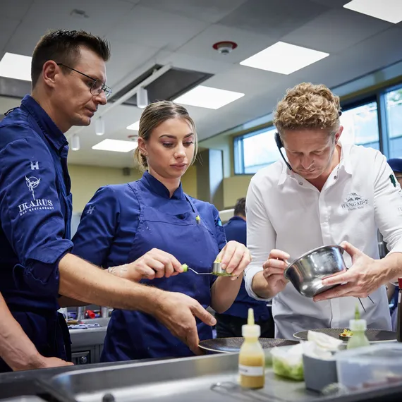 Ikarus Team: Martin Ebert (left), Nadine Zitzenbacher (middle) und Martin Klein (right)