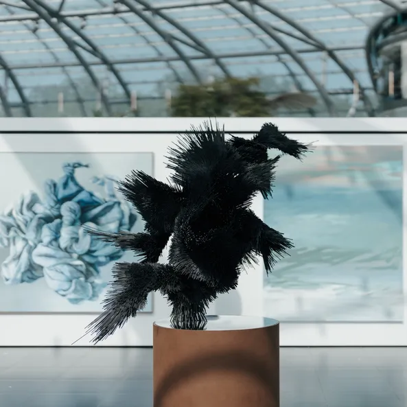 Kunstwerk der Wild @ Heart Ausstellung im Red Bull Hangar-7