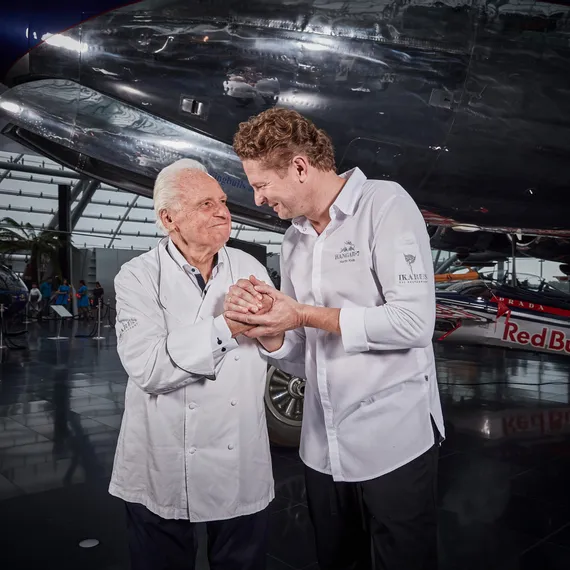 Ikarus Team: Eckart Witzigmann (left), Martin Klein (right)